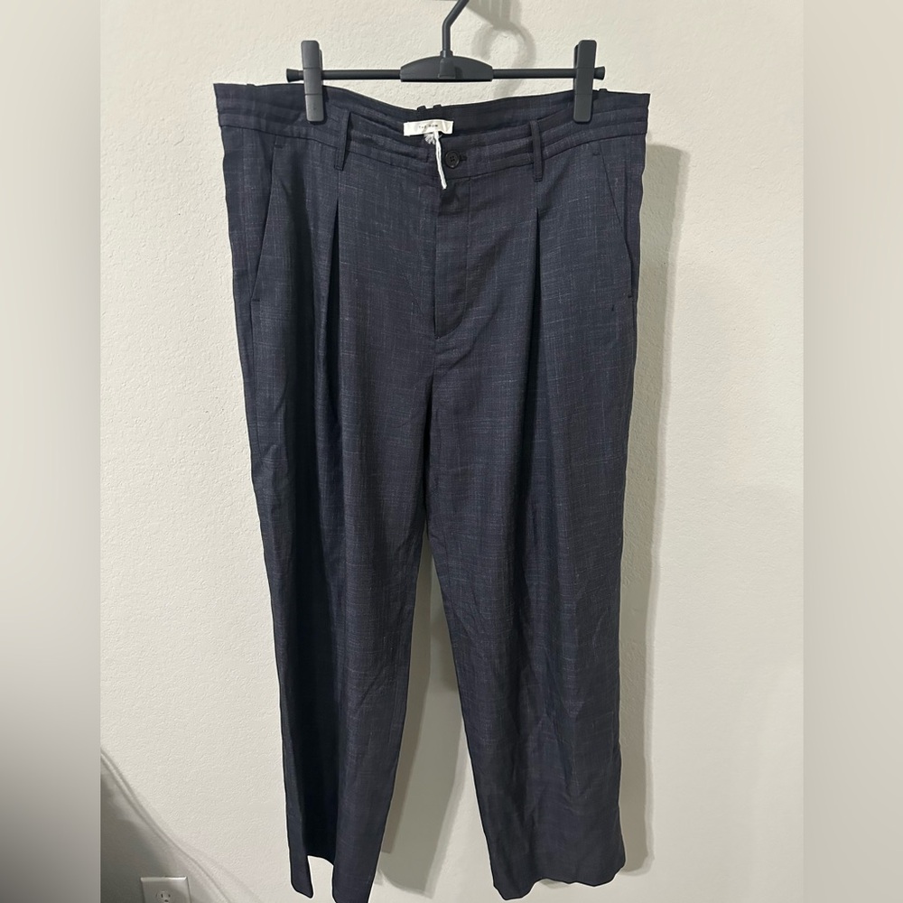 The Row Dark‎ Chambray Wide Leg Trouser Medium - Picture 3 of 11